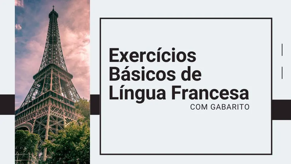 Exercícios básicos de língua francesa com gabarito - ProFrancês
